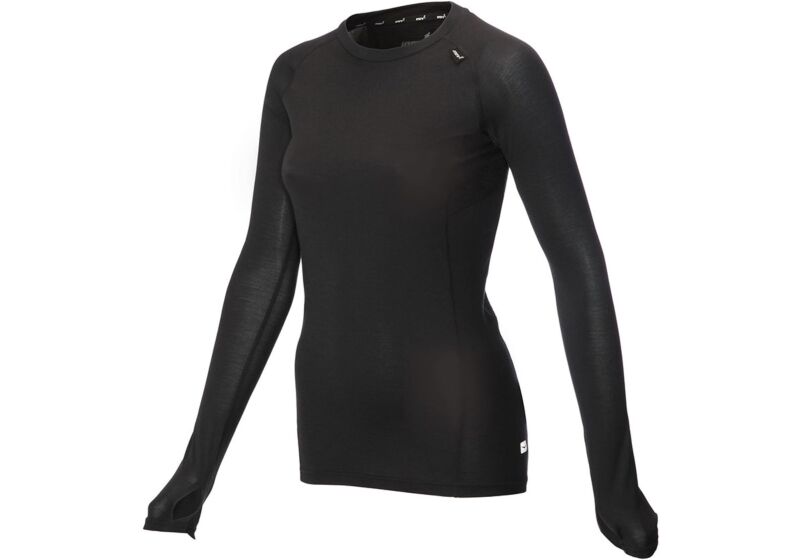 Inov-8 Merino Long Sleeve Womens Base Layer Black Australia (RIHOLV498)